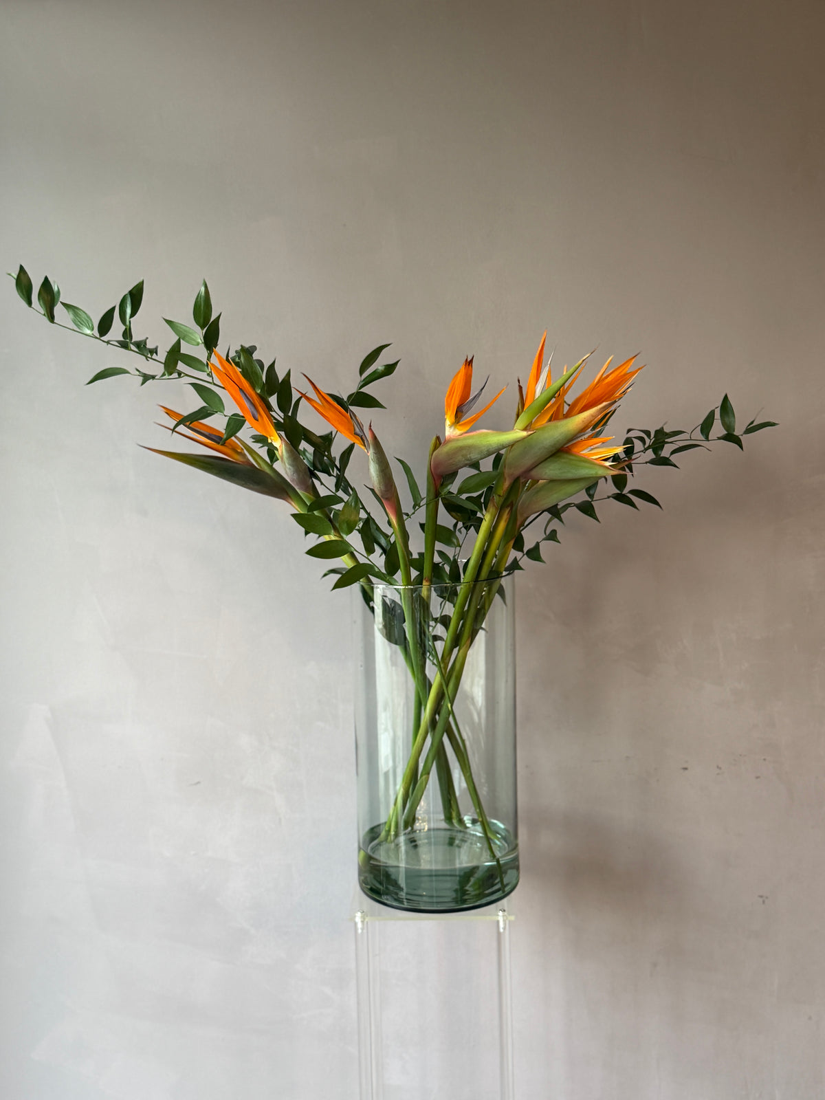 Florero XXL cilíndrico 40 cm