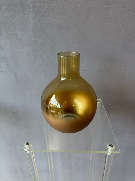 Florero mediano dorado 18 cm